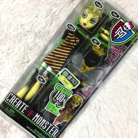 NWOT Monster High Create-A-Monster INSECT Add-on Pack - Picture 1 of 7